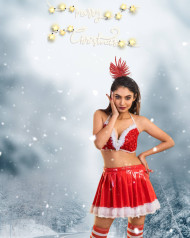 Christmas Day Background HD With Girls For CB Editing