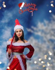 Christmas Girl HD Backgrounds For CB Photo Editing
