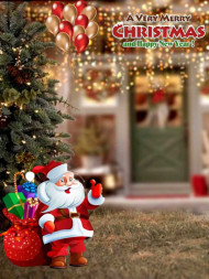 Christmas Happy Santa Claus Background HD Wallpaper NEw Images