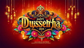 Colorful Happy Dussehra wishes Images hd download