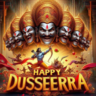 Customizable Happy Dussehra posts for instagram