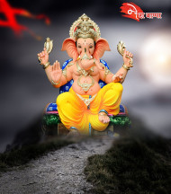 Ganesh Chaturthi Night Blur CB Background Full HD Download New