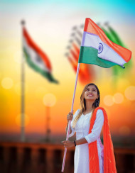 Happy 15 August Editing Background With Girl Wallpapers