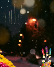 Happy Diwali Fireworks Editing Background HD For Picsart Img