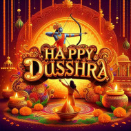 Happy Dussehra festive graphics for facebook