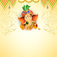 Happy Ganesh Chaturthi Festival Poster Design Background