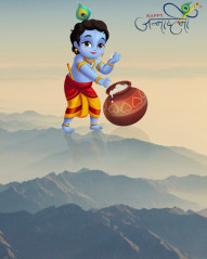 Happy Janmashtami Photo Editing Picsart CB Background New