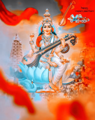 Happy Maa Saraswati Puja Editing CB Background New