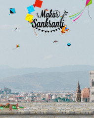 Happy Makar Sankranti CB Editing Hd Background