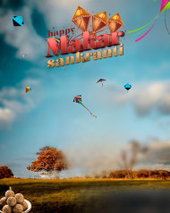 Happy Makar Sankranti HD Editing Backgrounds