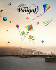 Happy Makar Sankranti Kite CB Background Free Stock Photo Editing