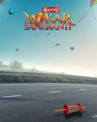 Happy Makar Sankranti New Editing Background HD