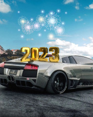 Happy Near Year 2023 Background HD For Car Editing New