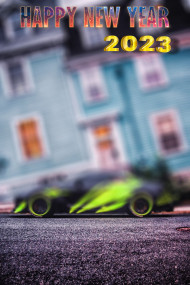 Happy Near Year 2023 Road CB Background For Editing New
