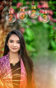Happy New Year 2023 Hd Backgrounds With Girl