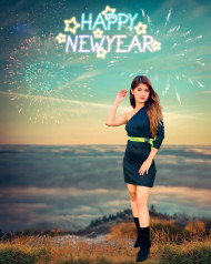 Happy New Year Photoshop Editing Background