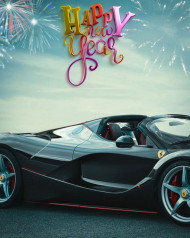 Hd Happy New Year 2023 CB Background With Car