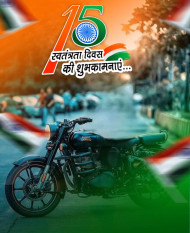 Independence Day Bike With Flag Snapseed Background Photos