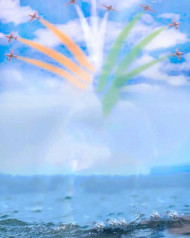 Independence Day Sky Flag New Background Download HD