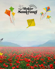 Makar Sankranti Photoshop Background For Editing