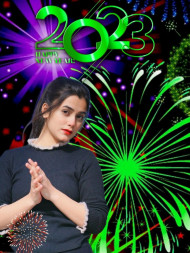 New Year 2023 Girl HD CB Background