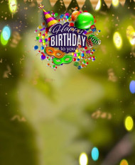 Photoshop Happy Birthday Background Photo edit