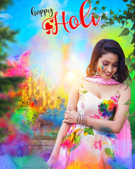 PicsArt Color Splash Holi Editing CB Girl Background HD