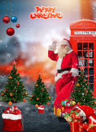 Santa Claus Christmas Photo Editing HD CB Background