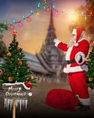 Santa Claus Christmas Photo Editing New CB Background