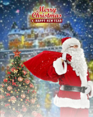 Santa Claus Christmas Photo Editing New CB Background HD