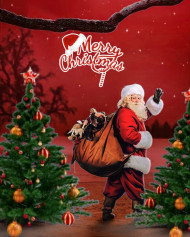 Santa Claus Photoshop Photo Editing Background