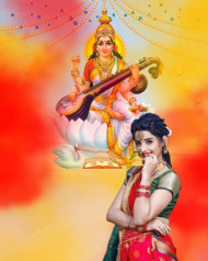 Saraswati Puja hd Photo CB Editing Background Images Free