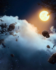 Skull RDX Editor Background HD Moon DOwnload free Editing Photo