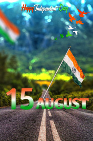 Tiranga 15 August Road Blur CB Editing Background Full HD Download Free