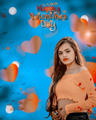 Valentine Day Girl Editing Background New HD