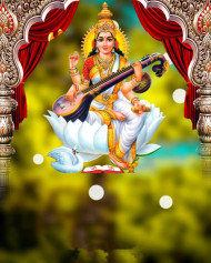 Vasant Panchami Saraswati Puja Editing Background HD Free